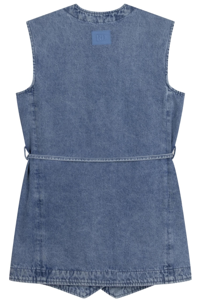 GUILIA GILET DRESS R2508672696 204 BLUE DENIM